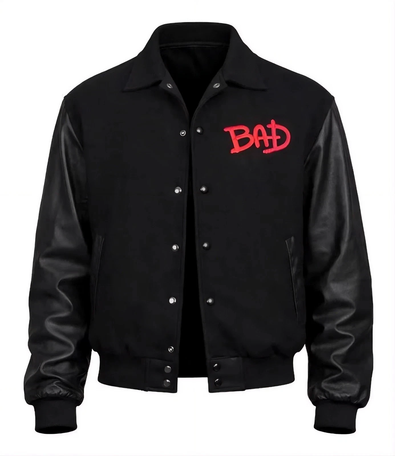 Michael Jackson BAD World Tour Jacket | MJ Black Concert Crew Varsity Jacket