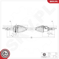 Antriebswelle Esen SKV 40SKV157 FüR Opel Movano X70 Bus Cdti UD0 UD4 Dti Renault