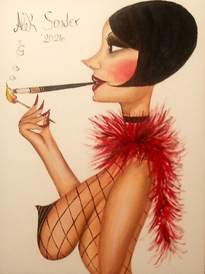 Manufaktur Alek Sander naive Madame Dior Goldene 20er Jahre Babylon Berlin - Bild 1 von 1