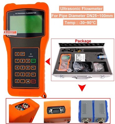 Liquid   Flowmeter Flow Meter with DN25-100mm TS-2 Transducer *la