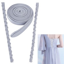 Silver Corset Back Kit, Adjustable Dress Lacing Set for Wedding  Prom Gowns,...