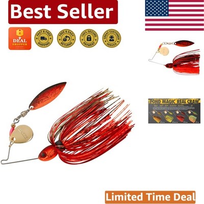 Pond Magic Small-Water Spinner-Bait Lure for Bass Fishing, Lightweight Silicone