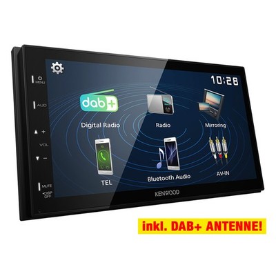 KENWOOD 2-DIN DMX129DAB Auto Radioset für VW Passat B6 / Polo 5 6R 