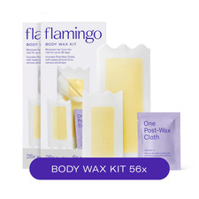 Flamingo Wax Strips For Body Hair Removal Womens Body Wax Kit Pack Of 2-