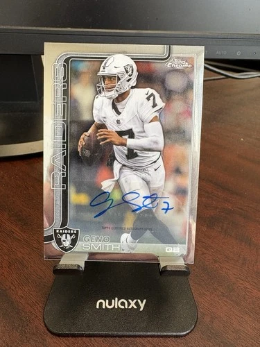 2025 Topps Chrome Geno Smith Chrome Autographs (RAW)