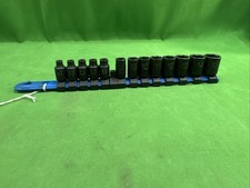 New Sapm146v Matco 14 Piece Metric Impact Socket Set 14 Drive Short Shallowe4