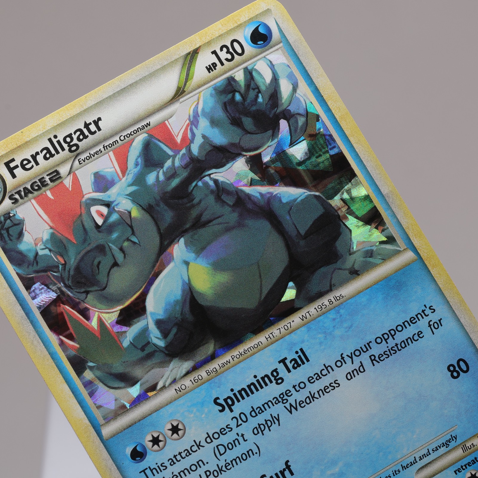 Pokemon TCG - Feraligatr 20/123 HeartGold & SoulSilver Rare - LP