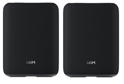 2x WiiM Sound Lite schwarz Smart Speaker, Hi-Res 24-bit/192 kHz Raumkorrektur