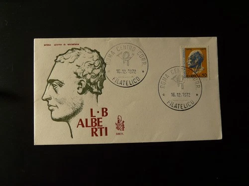 writer philosophy Leon Battista Alberti FDC Italy 1972