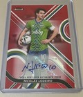 Nicolas Lodeiro 2022 Finest MLS Soccer Red Refractor Chrome Prizm Auto SP /5