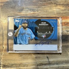 2022 Topps Clearly Authentic Alek Manoah Auto Blue /25 Generation Now Blue Jays