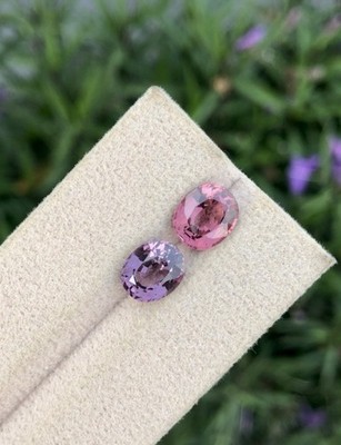 Natural Reverse spinel pair From Burma 4.66, Dimension In Description