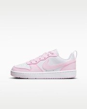 Nike Court Borough Low 2 SE GS Big Kids' 5.5/Women s 7 - White/Pink Foam