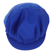 Chef Hat Dustproof Mesh Workers Hat for Men Women (Blue) dustproof work hat
