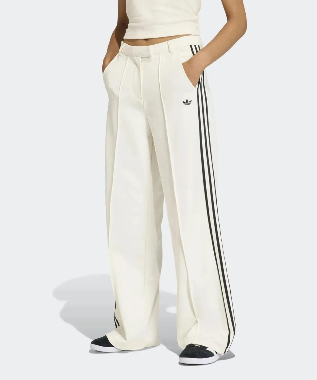 Adidas Originals Sports Tailored Track Pants White Women Casual Asia Fit KC9089