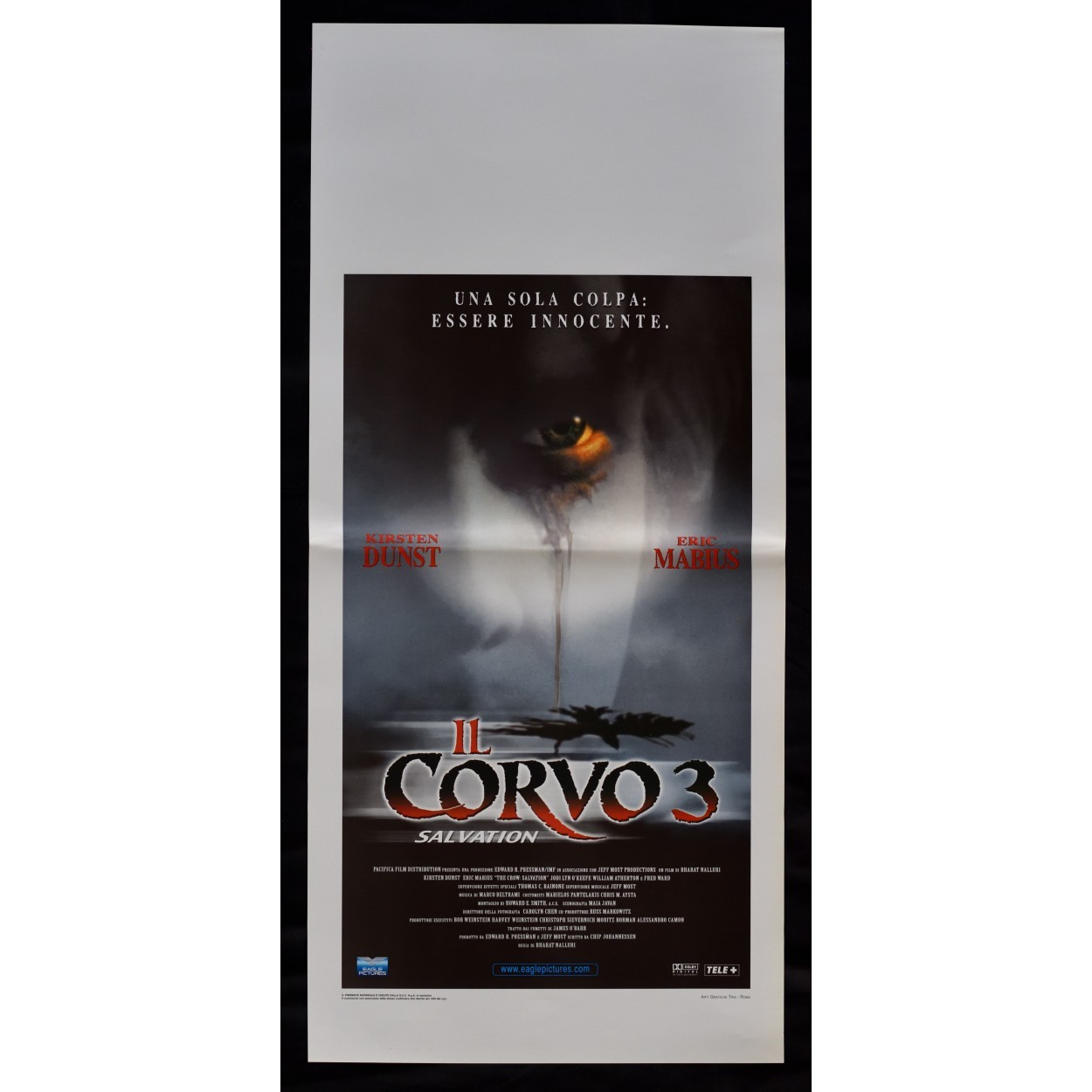 Locandina originale film Il corvo 3 - Salvation (2000) - Regia di Bharat Nalluri