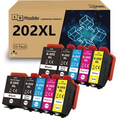10 Patronen XXL für Epson 202 XL Expression Premium XP-6100 Series XP-6105