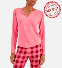 NWD Jenni Split-Neck Pajama Top Pink S
