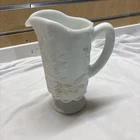 Vintage Westmoreland Paneled Grape Milk Glass Pitcher