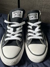 Converse Chuck Taylor All Star Black Low Top Shoes, Men Size 5 , 7 Women
