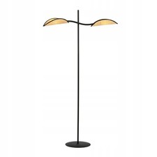 Lampada da terra Lotus nera E14 2x40w retrò boho