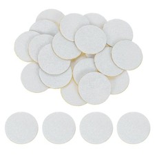 80Pcs Round Felt Circles, 25mm 1" Non-Woven Felt Fabric Sticker, White