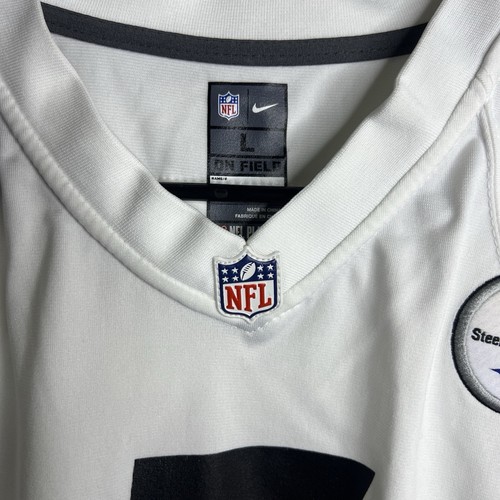 Nike NFL Pittsburgh Steelers Ben Roethlisberger #7 Jersey Size Large White Youth - Picture 3 of 8