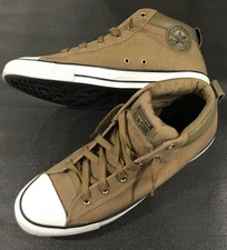 Converse Tan w/Olive Leather Trim High Top Chuck Taylor’s All Star,Men’s 11- New