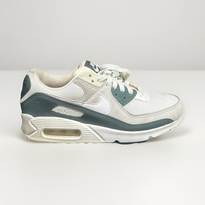 Nike Air Max 90 Low Top Lace-Up Sneakers White/Green/Gray Colorblock