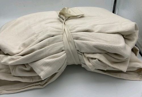 Casaluna King Size Heavyweight Linen Blend Duvet  Cover Beige No Shams