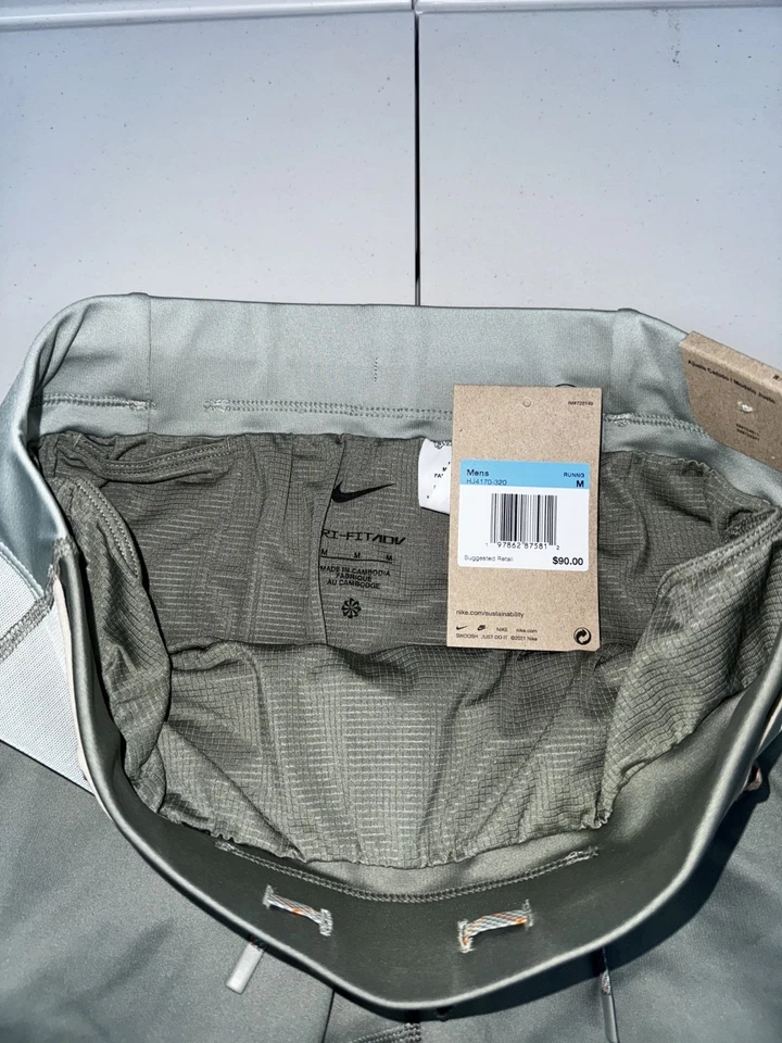 Nike DRI-FIT ADV Trail Run Lava Loop Lined Half Tights Green Pick Size HJ4170 - Image 3 of 4