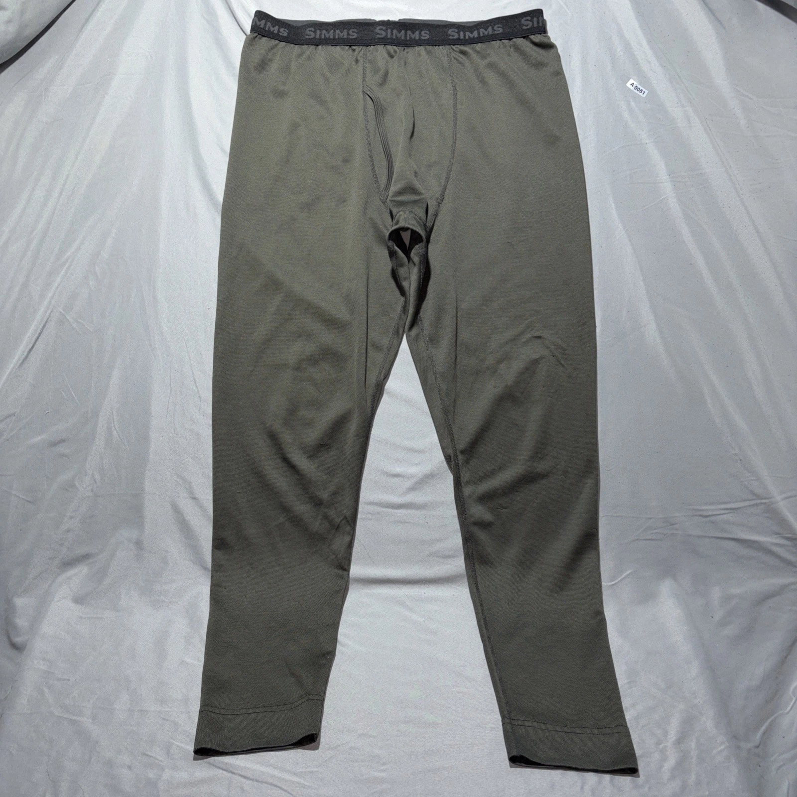 Simms Thermal Fleece Pants Men’s Large Charcoal Joggers Fly Fishing Base Layer