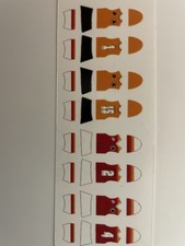 DECAL Miniature Subbuteo As Roma maglia pouchain campionato 1979/80