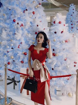 white christmas dresses Very Merry Moments Red Midi Dress, Large - The Mint Julep Boutique main image 1