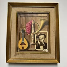 CHARLES CERNY PAINTING MUSIC SURREALISM Trompe l'Oeil FAMOUS LISTED MID CENTURY