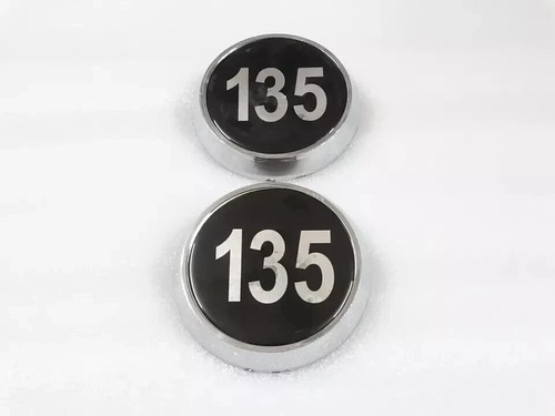 Pair Of Plastic Bonnet Badge Medallion For Massey Ferguson 135 Tractor |Fit For - Picture 5 of 9