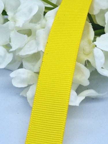 Yellow Grosgrain Ribbon 3 Metres 16 mm 1.6 cm Width Florist Craft Sew Cake