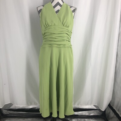 Jones Wear Dress Halter Cocktail Dress 12 Lime Green | eBay