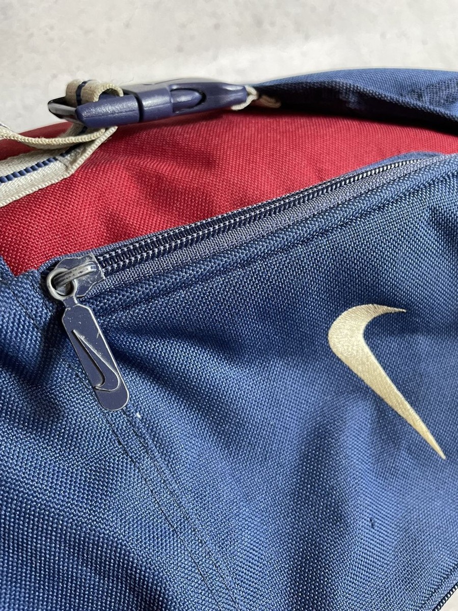 Vintage 90s Backpack Bag Parachute Nike Big Swoosh Drill Y2K | eBay