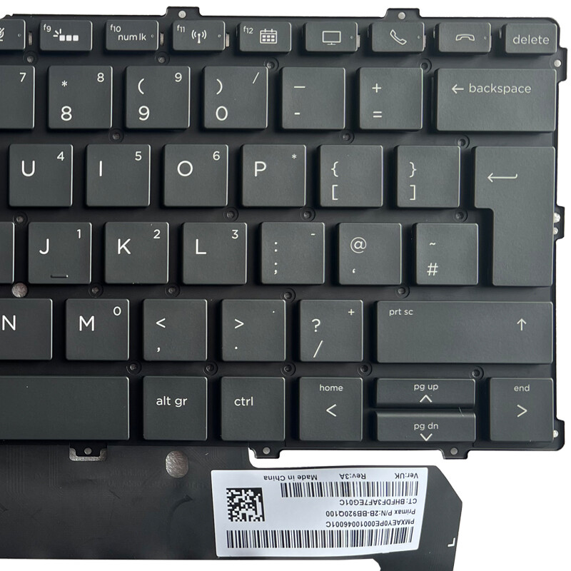 Clavier Original HP Elitebook X360 1030 G2/G3/G4, QWERTY UK, Reconditionné Comme Neuf
