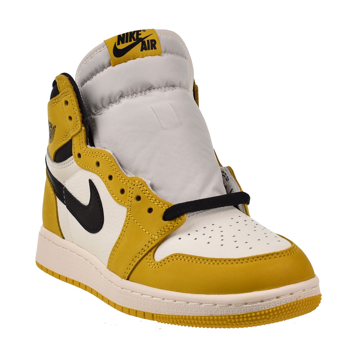 Jordan 1 Retro High OG (GS) Big Kids' Shoes Yellow Ochre-Sail