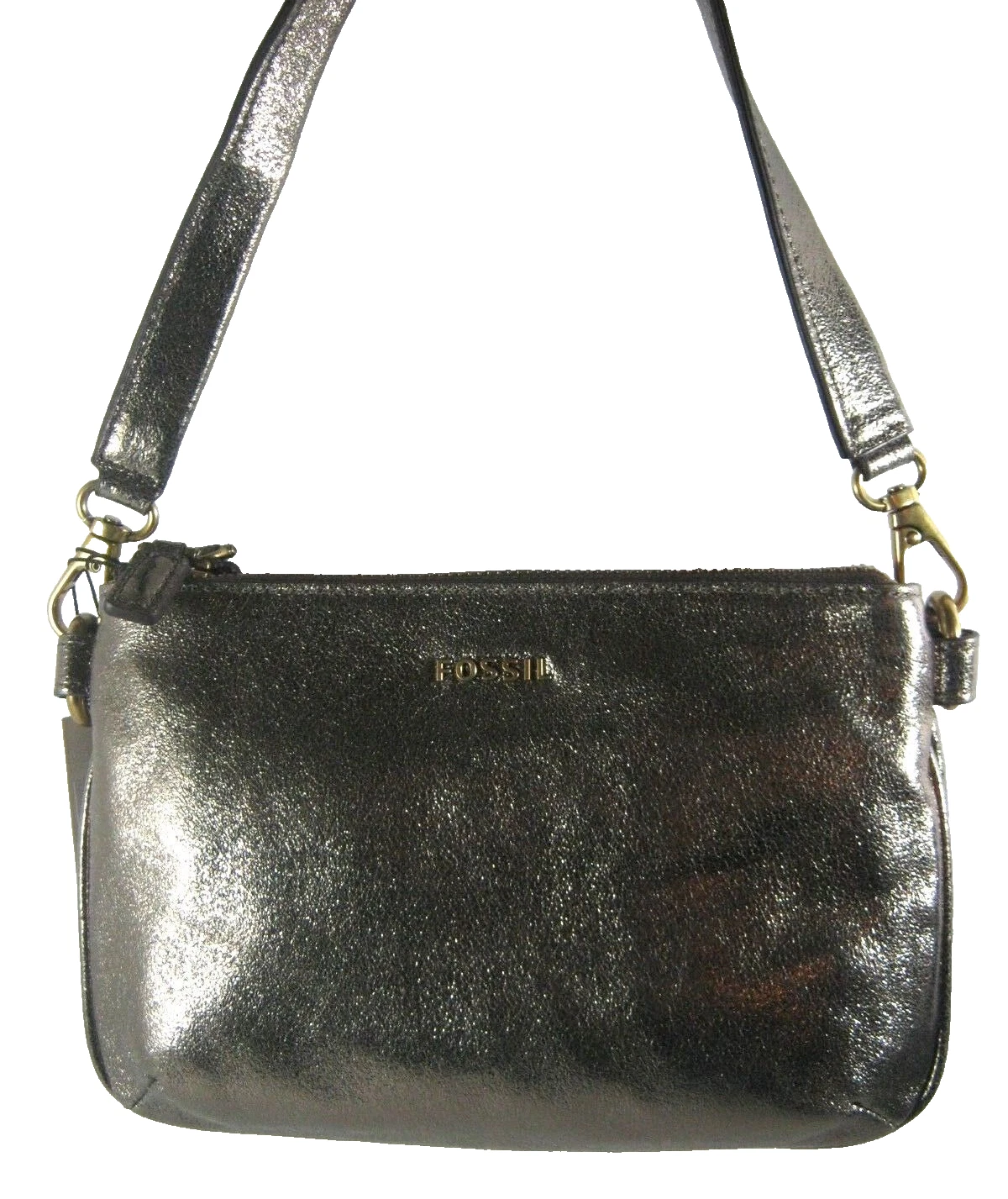 Fossil MEMOIR Genuine Leather Gold Shouder Bag BZB5459710