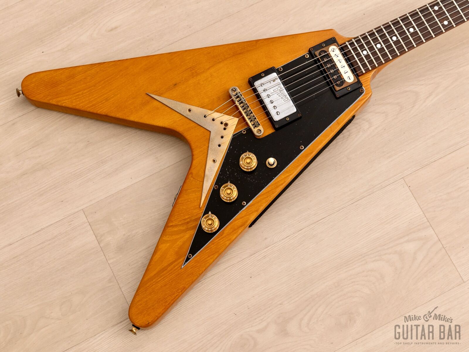 1978 Greco FV-900 Flying V Vintage Guitar w/ Case, Japan Fujigen, Rocket Roll Sr