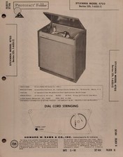 SAMS PHOTOFACT SERVICE MANUAL 484-16 SYLVANIA RECORD PLAYER 4703 1-635-1