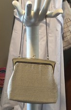 Vintage 1950s Oroton White Glomesh Handbag/Clutch Made In Australia EUC STUNNING