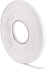 Hestya 10 m Foam Draught Excluder Weather Strip Tape Weatherstrip 3 mm, White 