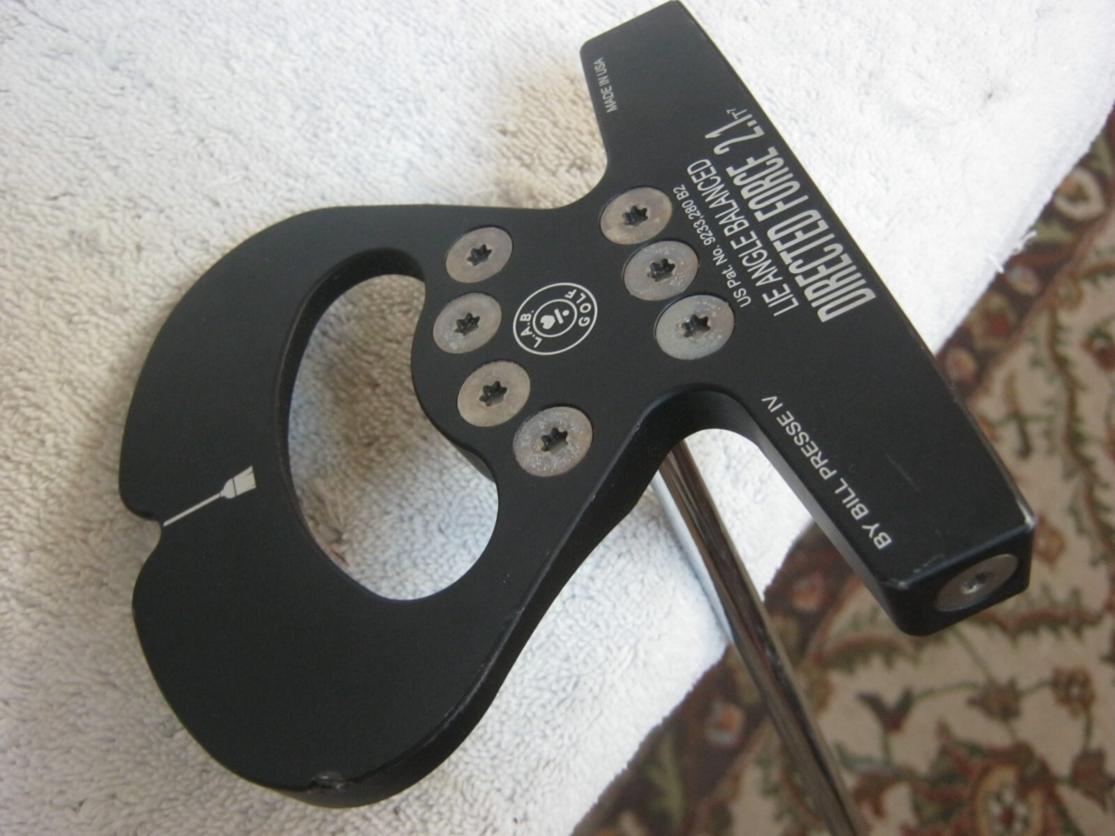 L.A.B Golf Directed Force 2.1 Broomstick Putter. RH, 44', W/Head Cover