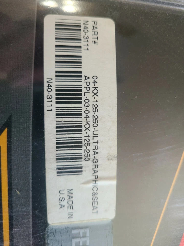 N-Style kawasaki 2003 2004 03 04 kx125 kx250 03 04 kx 125 250 graphics seat kit  - Image 2 of 4