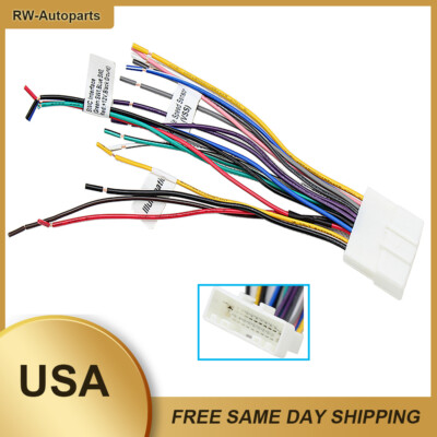 Car Stereo Wiring Harness Steering Wheel Control For Subaru Forester 2009-2015