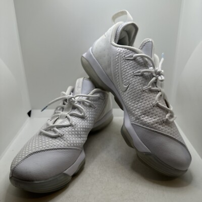 Nike Lebron James XIV 14 Low White Ice Mens Basketball Shoes Size